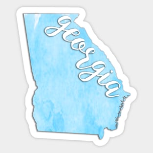 Georgia 6 Sticker